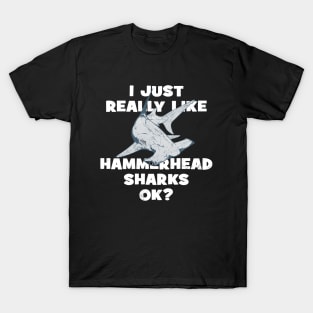 I just really like hammerhead sharks, ok? T-Shirt